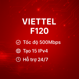 Gói cước đa phiên F120 nhà mạng Viettel