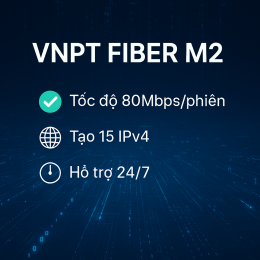 Gói cước đa phiên Fiber M2 nhà mạng VNPT