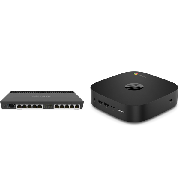 Bộ thiết bị tạo quản lý proxy mini server HP G2 Chrome và Mikrotik RB4011iGS