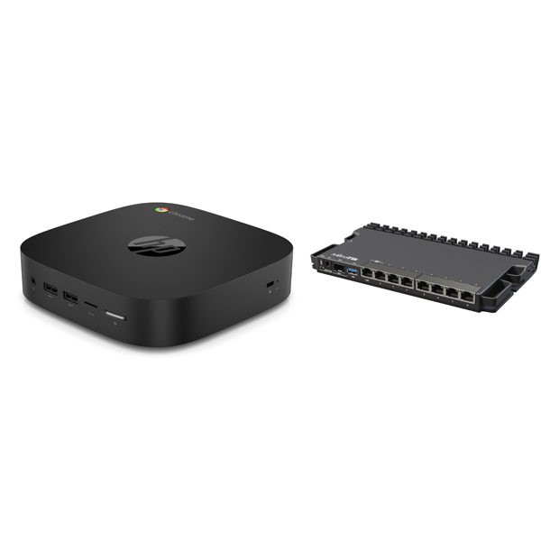 Bộ thiết bị tạo quản lý proxy mini server HP G2 Chrome và MikroTik RB5009UG