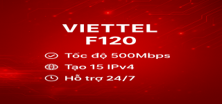 Gói cước đa phiên F120 nhà mạng Viettel